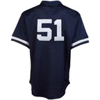 Bernie Williams New York Yankees Cooperstown Mesh Batting Practice Jersey - Navy