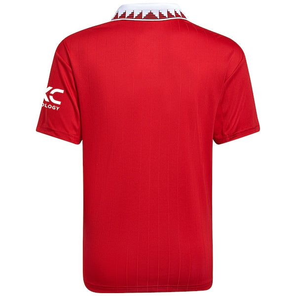 Manchester United adidas Youth 2022/23 Home Replica Blank Jersey - Red