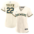 Christian Yelich Milwaukee Brewers Nike Women's Home Replica Player Jersey - Cream