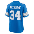 Alex Anzalone Detroit Lions Nike Game Jersey - Blue/Black