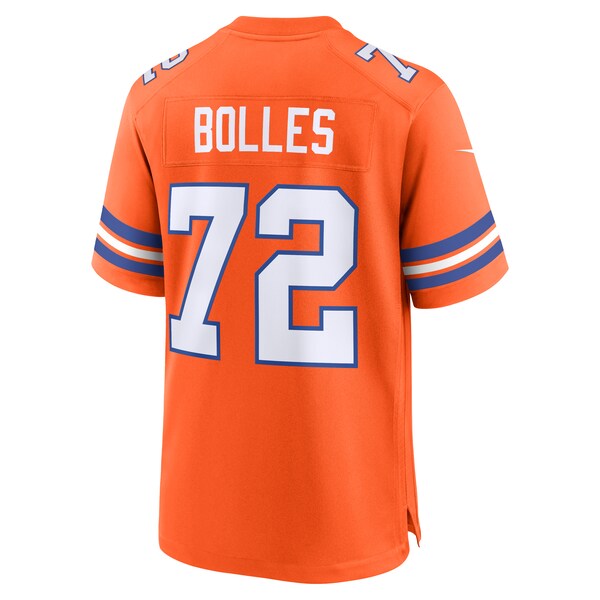 Garrett Bolles Denver Broncos Nike Mile High Collection 1977 Throwback Player Game Jersey - Orange