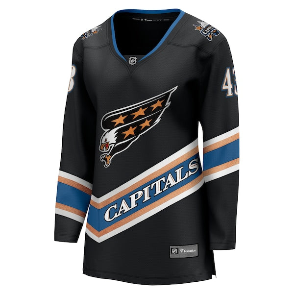 Tom Wilson Washington Capitals  Women's Alternate 50th Anniversary Premier Breakaway Player Jersey - Black/Navy/Red