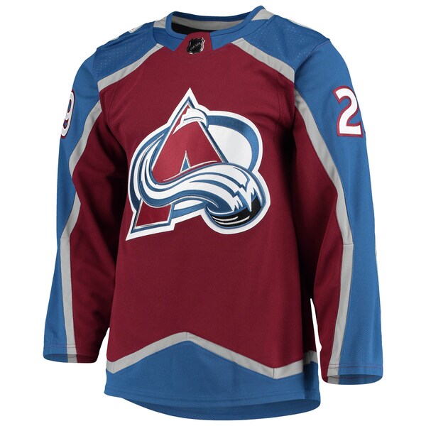 Nathan MacKinnon Colorado Avalanche adidas Home Primegreen Authentic Player Jersey - Burgundy/Navy/White