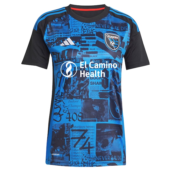 Josef Martinez San Jose Earthquakes adidas Women's 2025 Headliner Replica Player Jersey - Black