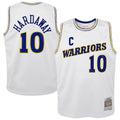 Tim Hardaway Golden State Warriors  Youth 1990-91 Hardwood Classics Swingman Throwback Home Jersey - White