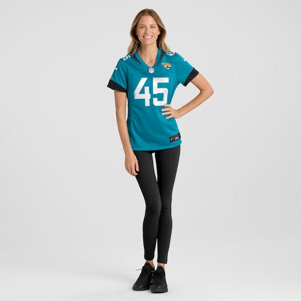 Tucker Addington Jacksonville Jaguars Nike Women's Team Game Jersey -  Teal
