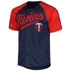Minnesota Twins Stitches Team Raglan Sleeve Jersey - Navy