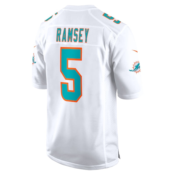 Jalen Ramsey Miami Dolphins Nike Away Game Jersey - White/Aqua