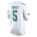 Jalen Ramsey Miami Dolphins Nike Away Game Jersey - White/Aqua
