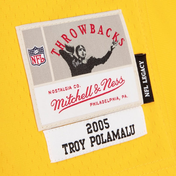 Troy Polamalu Pittsburgh Steelers 2005 Split Legacy Replica Jersey - Black/Gold