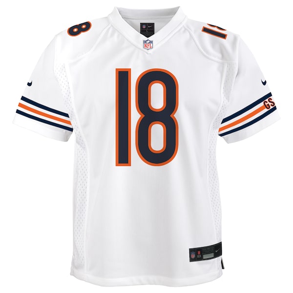Caleb Williams Chicago Bears Nike Youth White Game Jersey - White/Navy