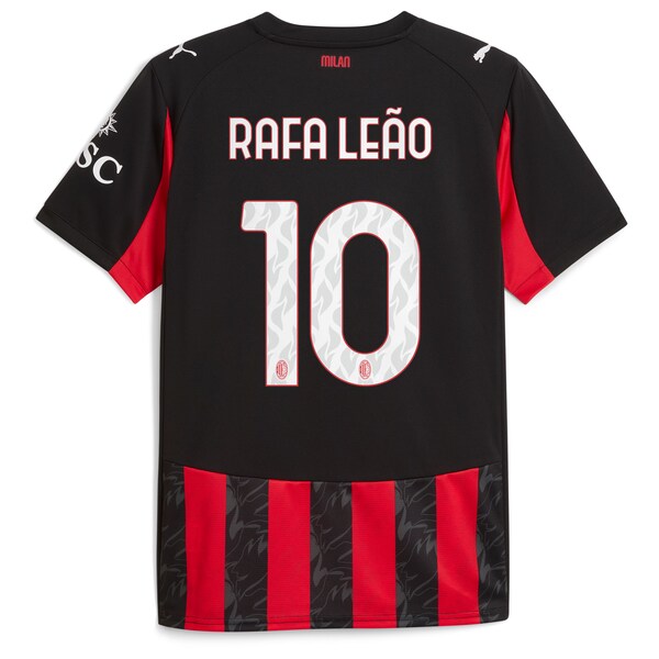 Rafael Leão AC Milan Puma 2025/26 Home Replica Player Jersey - Red