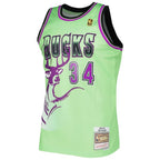 Ray Allen Milwaukee Bucks  1996-97 Hardwood Classics Reload 3.0 Swingman Jersey - Green