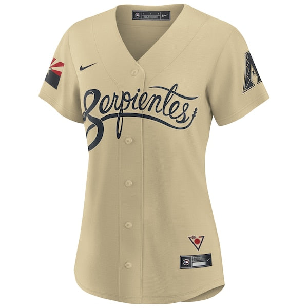 Arizona Diamondbacks Nike Women's City Connect Custom Replica Player Jersey - Sand