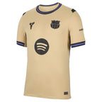 Barcelona Nike 2025/26 Away Stadium Replica Custom Jersey - Gold/Navy