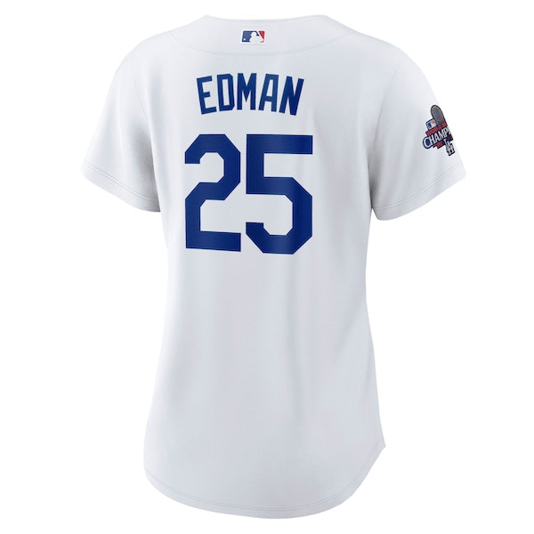 Tommy Edman Los Angeles Dodgers Nike Women's 2024 World Series Champions Home Replica Player Jersey - White