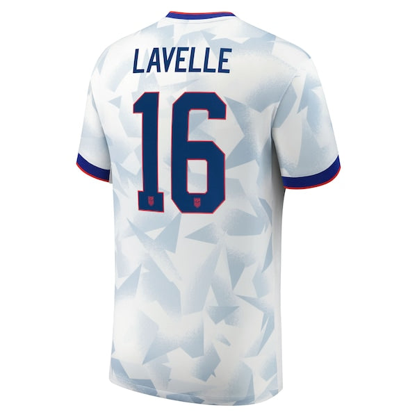 Rose Lavelle USMNT Nike Youth 2025 Home Replica Player Jersey - White