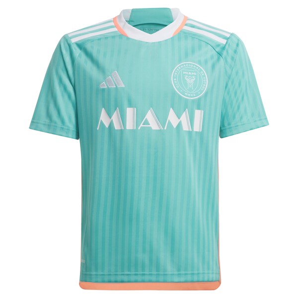Lionel Messi Inter Miami CF adidas Youth 2024 Archive Replica Player Jersey - Aqua