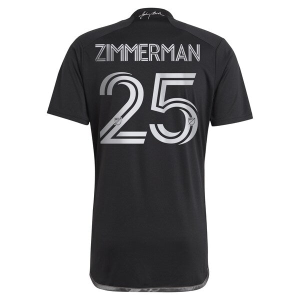 Walker Zimmerman Nashville SC adidas 2024 Man In Black Kit Replica Player Jersey - Black