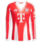 Bayern Munich adidas 2025/26 Home Replica Long Sleeve Jersey - Red
