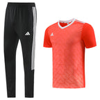Adidas Short Sleeve Training Jersey Set - AD05- Vibrant Orange/Black