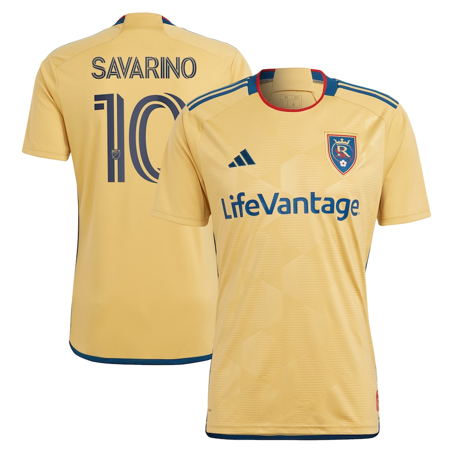 Jefferson Savarino Real Salt Lake adidas 2023 The Beehive State Kit Replica Player Jersey - Gold