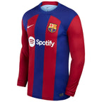 Barcelona Nike 2023 Home Replica Custom Long Sleeve Jersey - Royal