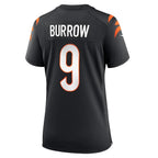 Joe Burrow Cincinnati Bengals Nike Women's Game Jersey - Black