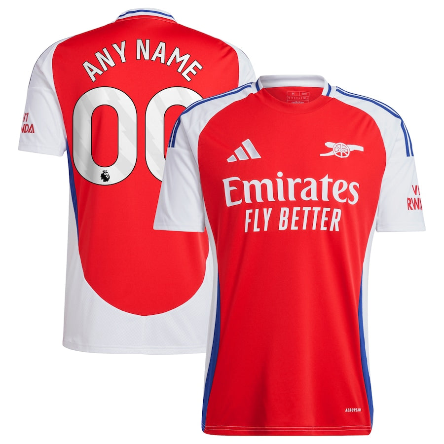 Arsenal adidas 2024/25 Away Replica Custom Jersey - Black/Red/Aqua