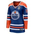 Evander Kane Edmonton Oilers  Women's 2025 Stanley Cup Final Home Breakaway Jersey - Royal