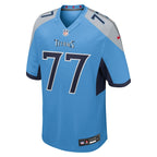 Peter Skoronski Tennessee Titans Nike Team Game Jersey -  Light Blue