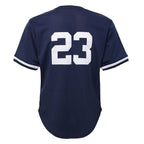 Don Mattingly New York Yankees Youth Cooperstown Collection Mesh Batting Practice Jersey - Navy