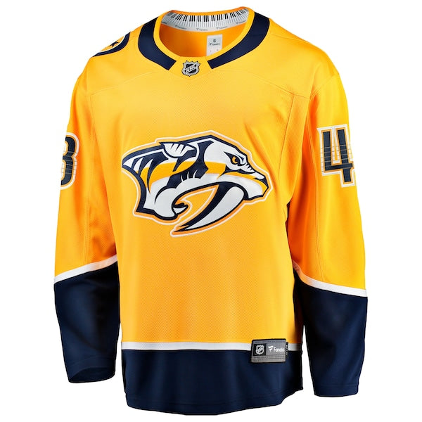 Nick Perbix Nashville Predators  Home Breakaway Jersey - Gold