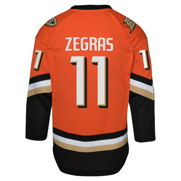 Trevor Zegras Anaheim Ducks Youth Replica Player Jersey - Orange