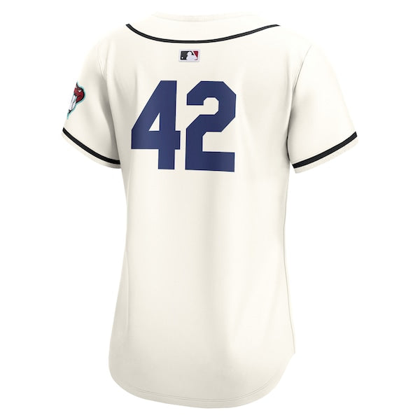 Arizona Diamondbacks Nike Women's 2024 Jackie Robinson Day Home Limited Jersey – White