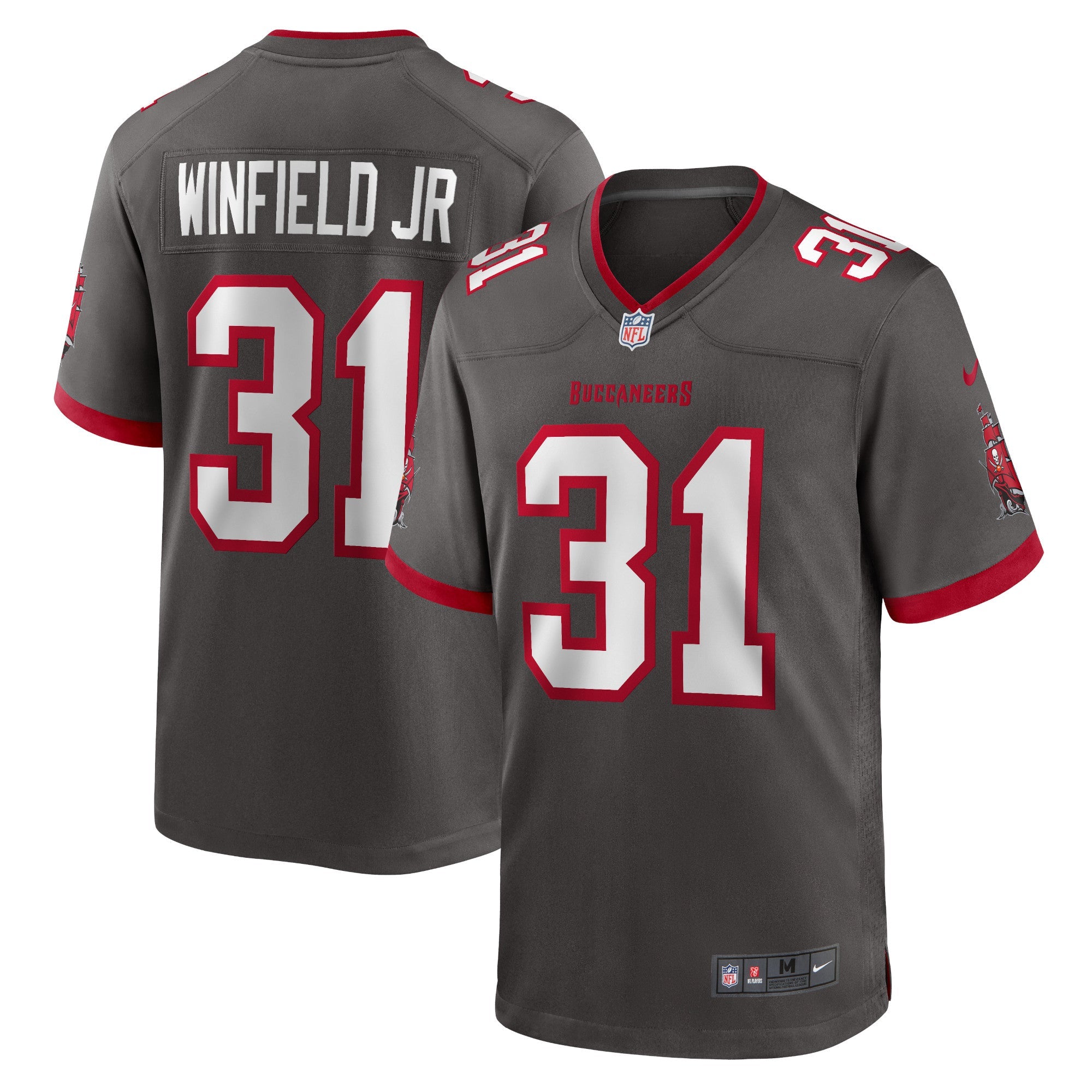 Antoine Winfield Jr. Tampa Bay Buccaneers Nike Game Jersey - Red/Pewter