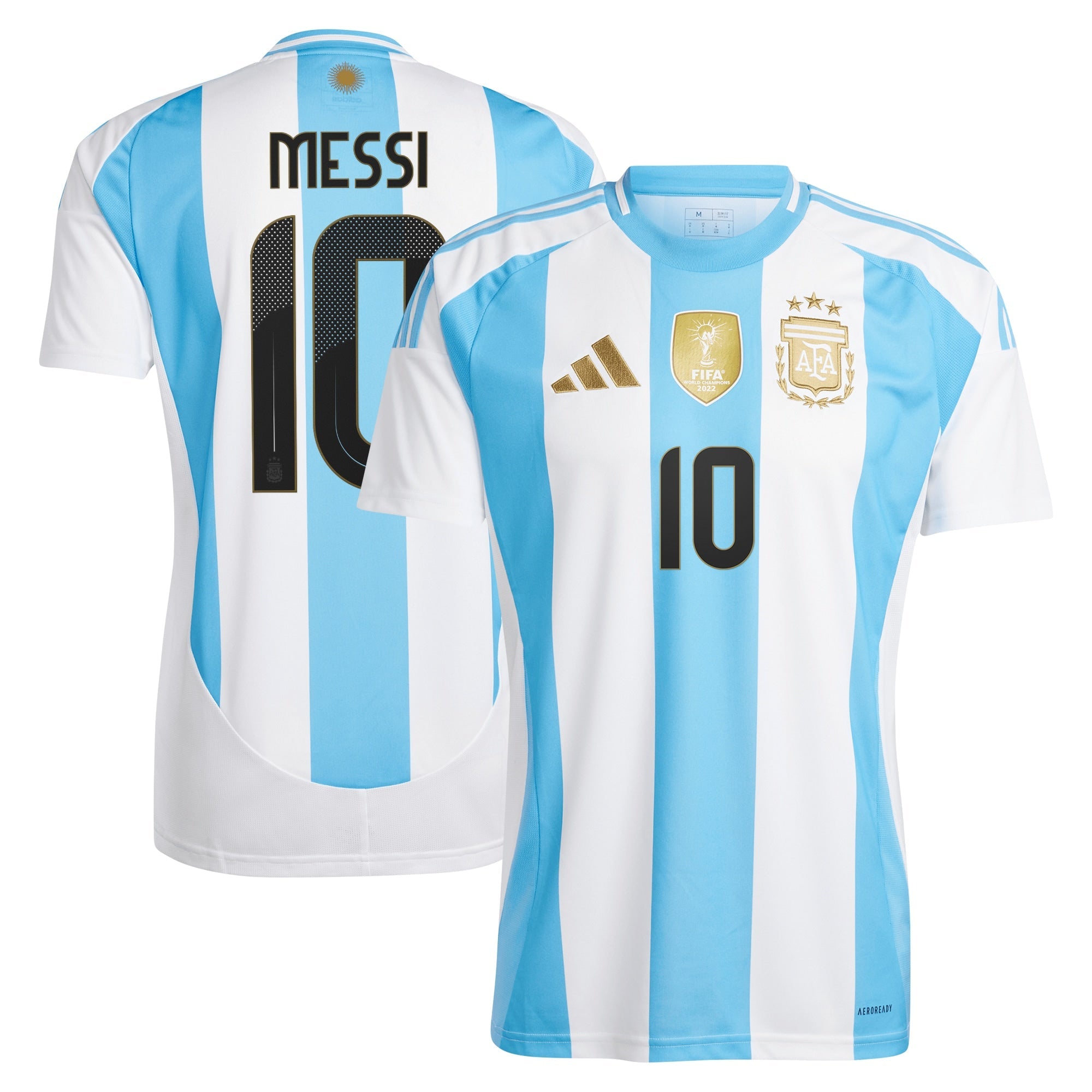Lionel Messi Argentina National Team adidas 2024 Away Replica Player Jersey - Blue/White