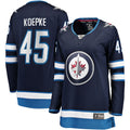 Cole Koepke Winnipeg Jets  Women's Home Breakaway Jersey - Navy
