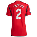 Victor Lindelof Manchester United adidas 2023/24 Home Authentic Player Jersey - Red/Green
