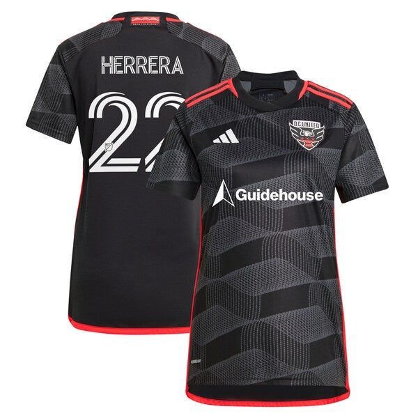Aaron Herrera D.C. United adidas Women's 2024 The Icon Kit Replica Player Jersey - Black