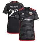 Aaron Herrera D.C. United adidas Women's 2024 The Icon Kit Replica Player Jersey - Black