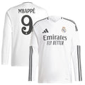 Kylian Mbappé Los Merengues adidas 2024/25 Home Replica Long Sleeve Player Jersey - White
