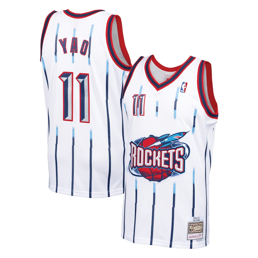 Yao Ming Houston Rockets 2002-03 Hardwood Classics Swingman Jersey - White