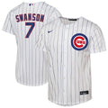 Dansby Swanson Chicago Cubs Nike Youth Home Replica Player Jersey - White