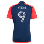Giacomo Vrioni New England Revolution adidas 2024 Boston Tea Party Replica Player Jersey – Navy