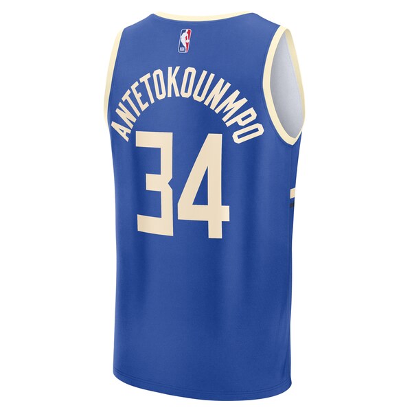 Giannis Antetokounmpo Milwaukee Bucks  2024/25 Fast Break Player Jersey - City Edition - Royal