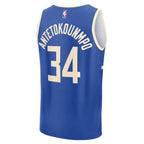 Giannis Antetokounmpo Milwaukee Bucks  2024/25 Fast Break Player Jersey - City Edition - Royal