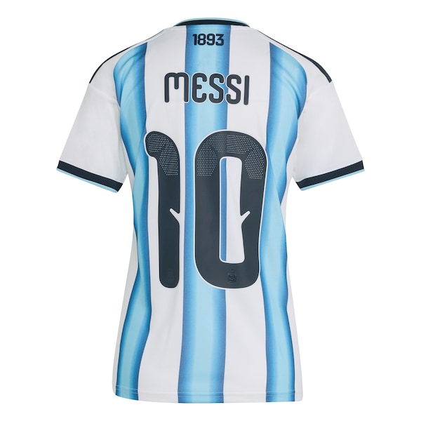 Lionel Messi Argentina National Team adidas Women's FIFA x World Cup 2022 Winners Replica Jersey - White
