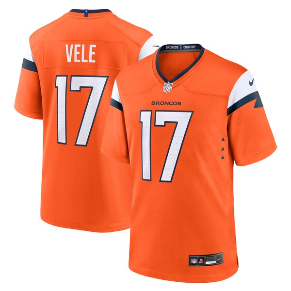 Devaughn Vele Denver Broncos Nike Team Game Jersey -  Orange