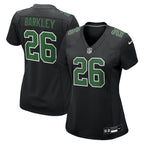Saquon Barkley Philadelphia Eagles Nike Women's Fashion Game Jersey - Carbon Black/Kelly Green